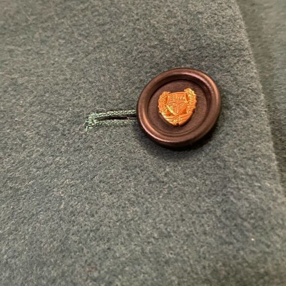 Bogner Vintage Teal Green Wool Blazer Jacket Size 12 - Picture 5 of 5